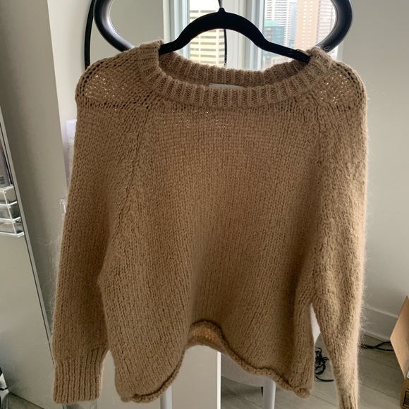 Zara Brown Knit Sweater - Picture 3 of 3
